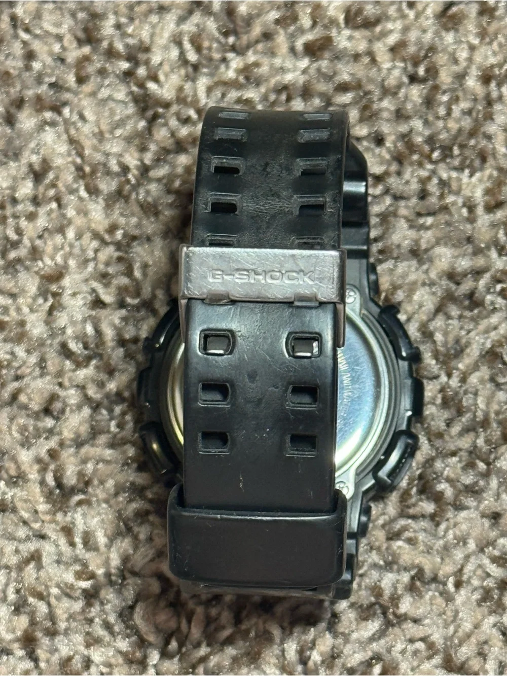 Casio G-SHOCK GA110- MODEL 5146 Men's Stealth Black Blue Rubber Ana-Digi Watch